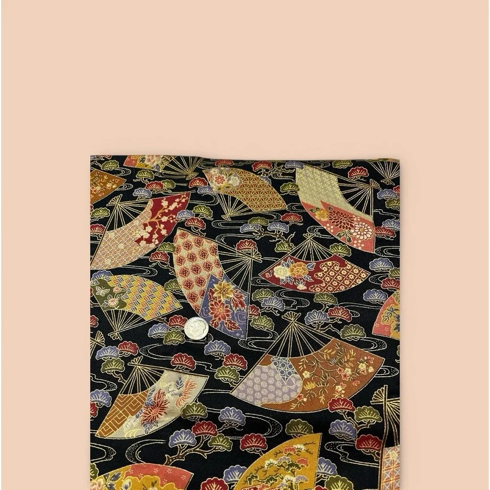 Quilt Craft Fabric 100% Cotton Oriental Gardens By Artistic Expressions‎ 44 x 46